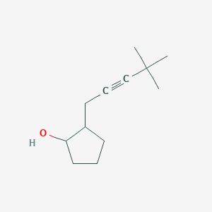 2-(4,4-Dimethylpent-2-yn-1-yl)cyclopentan-1-ol