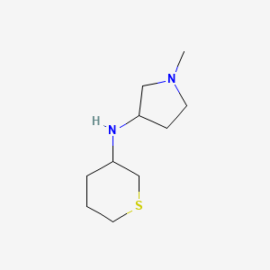 molecular formula C10H20N2S B13272442 1-methyl-N-(thian-3-yl)pyrrolidin-3-amine 