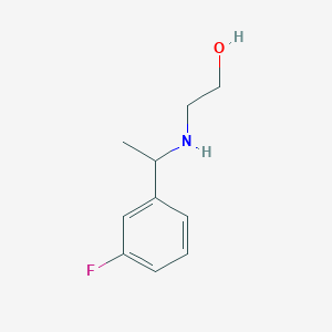 2-{[1-(3-Fluorophenyl)ethyl]amino}ethan-1-ol