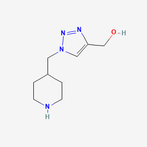 {1-[(piperidin-4-yl)methyl]-1H-1,2,3-triazol-4-yl}methanol