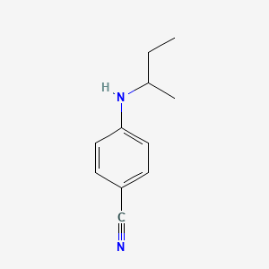 molecular formula C11H14N2 B13272521 4-[(Butan-2-yl)amino]benzonitrile 