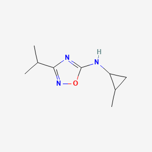 N-(2-Methylcyclopropyl)-3-(propan-2-yl)-1,2,4-oxadiazol-5-amine