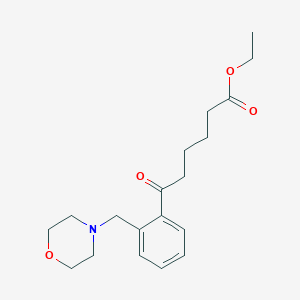 Ethyl 6-[2-(morpholinomethyl)phenyl]-6-oxohexanoate