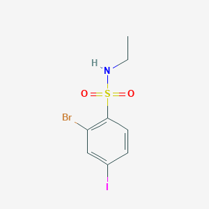 2-Bromo-N-ethyl-4-iodobenzene-1-sulfonamide