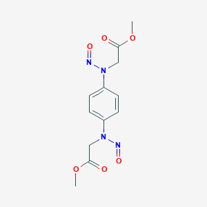 molecular formula C12H14N4O6 B132726 methyl 2-[4-[(2-methoxy-2-oxoethyl)-nitrosoamino]-N-nitrosoanilino]acetate CAS No. 210835-70-4