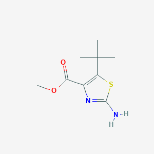 molecular formula C9H14N2O2S B13272605 Methyl 2-amino-5-tert-butyl-1,3-thiazole-4-carboxylate 