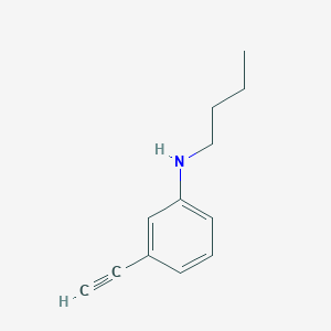 molecular formula C12H15N B13272618 N-butyl-3-ethynylaniline 