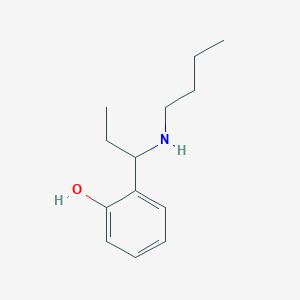 molecular formula C13H21NO B13272632 2-[1-(Butylamino)propyl]phenol 