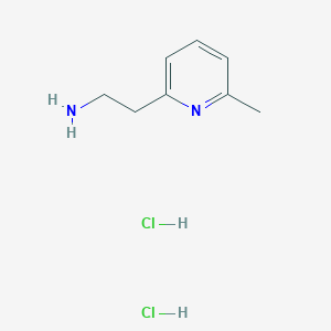 molecular formula C8H14Cl2N2 B13272645 2-(6-Methylpyridin-2-yl)ethan-1-amine dihydrochloride 