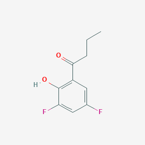 molecular formula C10H10F2O2 B13272684 1-(3,5-Difluoro-2-hydroxyphenyl)butan-1-one 