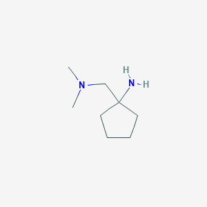 1-((Dimethylamino)methyl)cyclopentan-1-amine