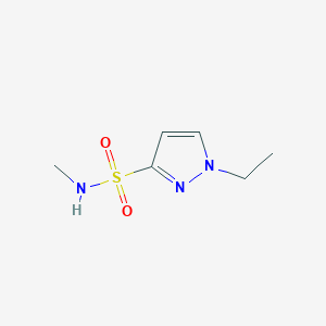 molecular formula C6H11N3O2S B13272726 1-Ethyl-N-methyl-1H-pyrazole-3-sulfonamide 