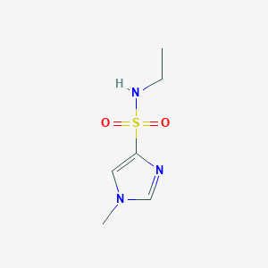 molecular formula C6H11N3O2S B13272746 N-ethyl-1-methyl-1H-imidazole-4-sulfonamide 