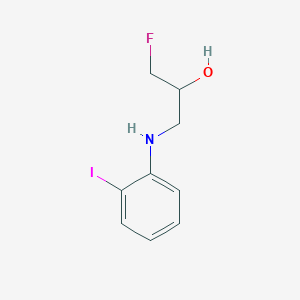 1-Fluoro-3-[(2-iodophenyl)amino]propan-2-ol