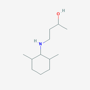 molecular formula C12H25NO B13272800 4-[(2,6-Dimethylcyclohexyl)amino]butan-2-ol 