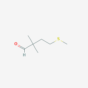 2,2-Dimethyl-4-(methylsulfanyl)butanal