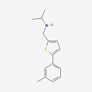 {[5-(3-Methylphenyl)thiophen-2-yl]methyl}(propan-2-yl)amine