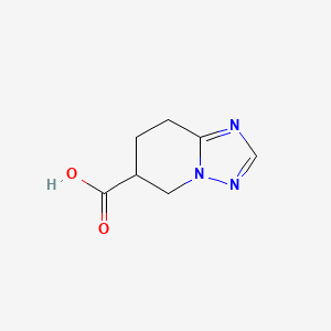 molecular formula C7H9N3O2 B13272859 5,6,7,8-Tetrahydro[1,2,4]triazolo[1,5-a]pyridine-6-carboxylic acid 