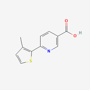 6-(3-Methylthiophen-2-yl)pyridine-3-carboxylic acid