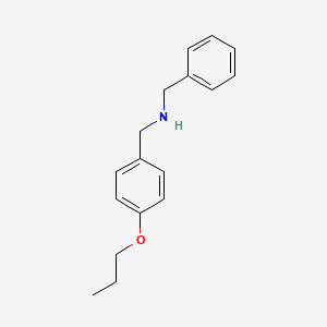 Benzyl[(4-propoxyphenyl)methyl]amine