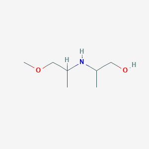 molecular formula C7H17NO2 B13272901 2-[(1-Methoxypropan-2-yl)amino]propan-1-ol 