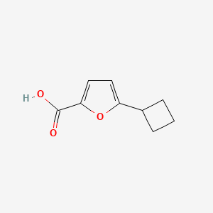 molecular formula C9H10O3 B13272914 5-Cyclobutylfuran-2-carboxylic acid 