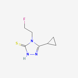 5-Cyclopropyl-4-(2-fluoroethyl)-4H-1,2,4-triazole-3-thiol