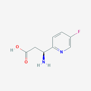 (3S)-3-amino-3-(5-fluoropyridin-2-yl)propanoic acid