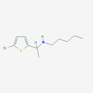 [1-(5-Bromothiophen-2-yl)ethyl](pentyl)amine