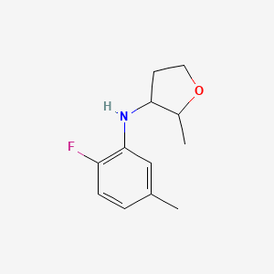 N-(2-Fluoro-5-methylphenyl)-2-methyloxolan-3-amine