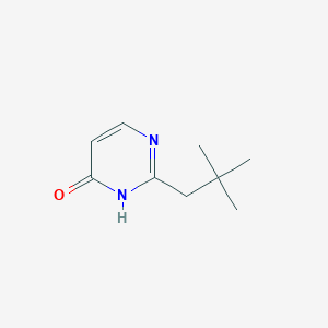 molecular formula C9H14N2O B13272996 2-(2,2-Dimethylpropyl)-3,4-dihydropyrimidin-4-one 