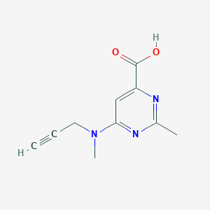 2-Methyl-6-[methyl(prop-2-yn-1-yl)amino]pyrimidine-4-carboxylic acid