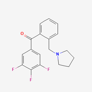 2'-Pyrrolidinomethyl-3,4,5-trifluorobenzophenone