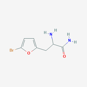 2-Amino-3-(5-bromofuran-2-yl)propanamide