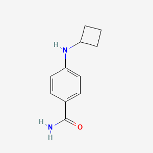 molecular formula C11H14N2O B13273070 4-(Cyclobutylamino)benzamide 