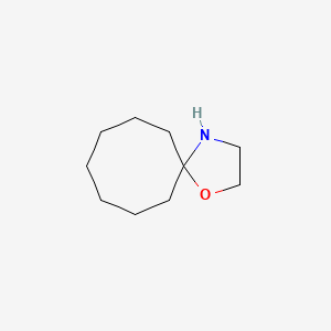 molecular formula C10H19NO B13273086 1-Oxa-4-azaspiro[4.7]dodecane 