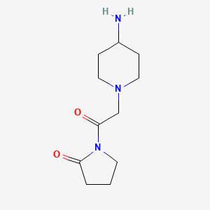 1-[2-(4-Aminopiperidin-1-yl)acetyl]pyrrolidin-2-one