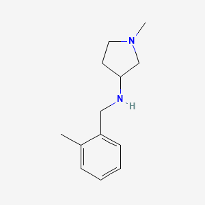 1-methyl-N-[(2-methylphenyl)methyl]pyrrolidin-3-amine