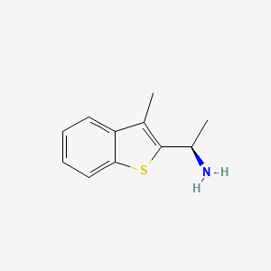 (1R)-1-(3-methyl-1-benzothiophen-2-yl)ethan-1-amine