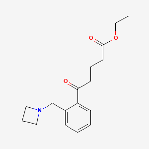 Ethyl 5-[2-(azetidinomethyl)phenyl]-5-oxovalerate