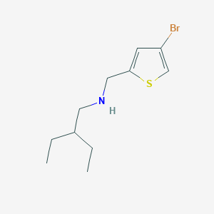 molecular formula C11H18BrNS B13273151 [(4-Bromothiophen-2-yl)methyl](2-ethylbutyl)amine 