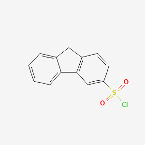 molecular formula C13H9ClO2S B13273154 9H-Fluorene-3-sulfonyl chloride 