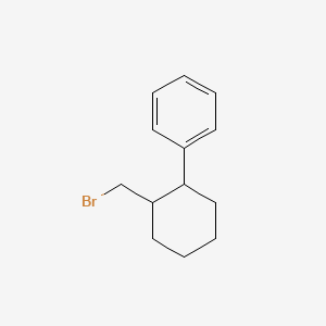 molecular formula C13H17Br B13273207 [2-(Bromomethyl)cyclohexyl]benzene 