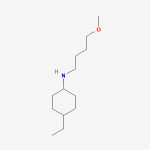 molecular formula C13H27NO B13273234 4-ethyl-N-(4-methoxybutyl)cyclohexan-1-amine 