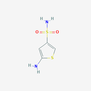 molecular formula C4H6N2O2S2 B13273242 5-Aminothiophene-3-sulfonamide 