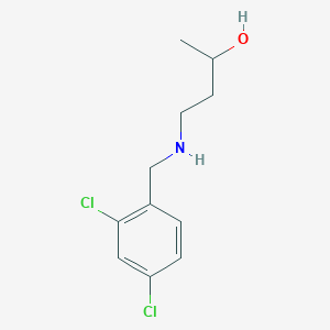 molecular formula C11H15Cl2NO B13273243 4-{[(2,4-Dichlorophenyl)methyl]amino}butan-2-ol 