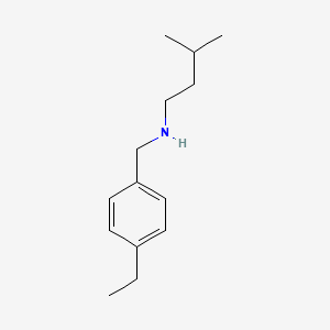 molecular formula C14H23N B13273259 [(4-Ethylphenyl)methyl](3-methylbutyl)amine 