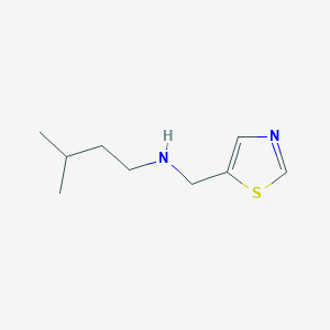 molecular formula C9H16N2S B13273268 (3-Methylbutyl)(1,3-thiazol-5-ylmethyl)amine 