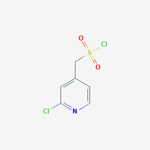 molecular formula C6H5Cl2NO2S B13273273 (2-Chloropyridin-4-YL)methanesulfonyl chloride CAS No. 1062069-19-5