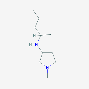 molecular formula C10H22N2 B13273275 1-Methyl-N-(pentan-2-yl)pyrrolidin-3-amine 